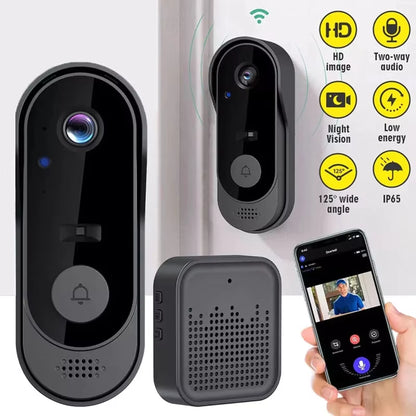 1080P Wireless WIFI Video Doorbell Intercom Door Bell with Camera Tuya Smart Home for Security Protection PIR Motion Detection